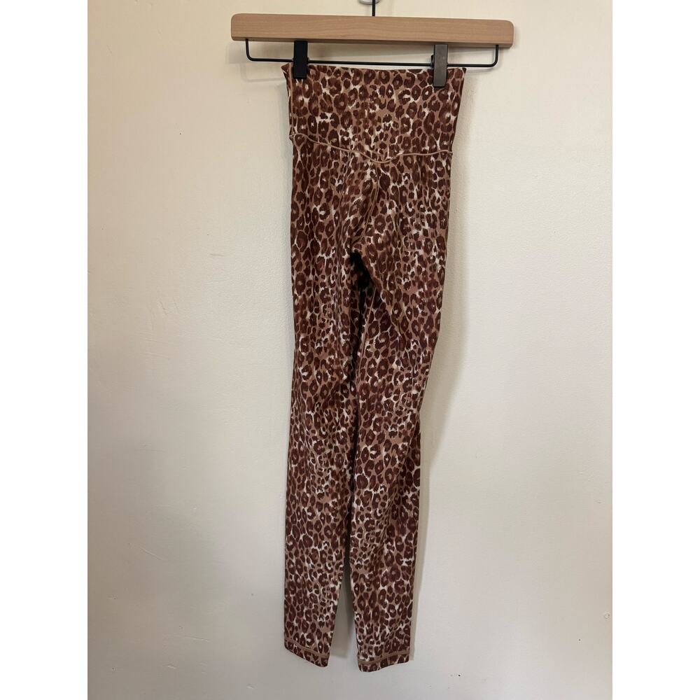 Offline By Aerie Real Me Leopard Leggings XS High Waisted Crossover Brown - Picture 3 of 8